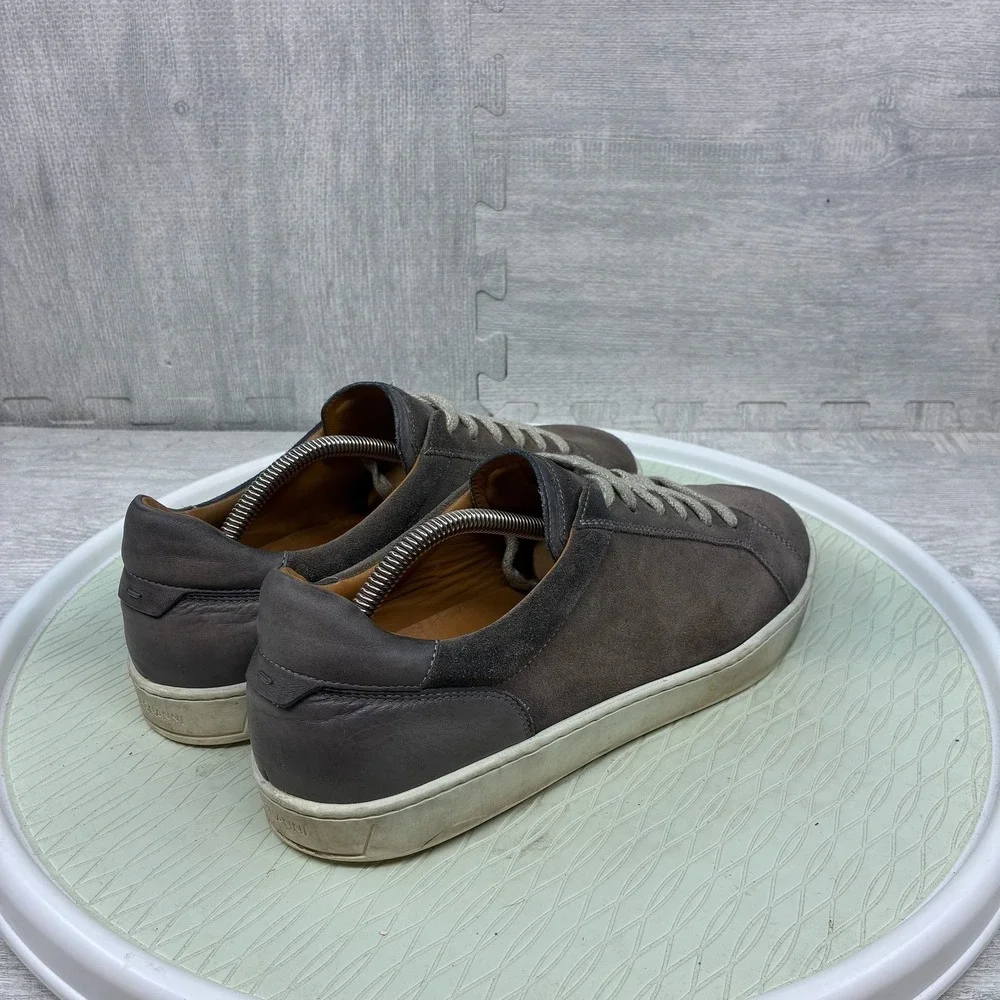 Magnanni Costa Lo Sneakers Mens 11.5 Grey Suede Leather Casual Low Top 24486